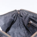 FENDI Zucchino Canvas Hand Bag Dark Brown Auth 197721A-21