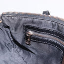 FENDI Zucchino Canvas Hand Bag Dark Brown Auth 197721A-22