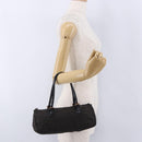 FENDI Zucchino Canvas Hand Bag Dark Brown Auth 197721A-24
