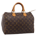 LOUIS VUITTON Monogram Speedy 30 Hand Bag M41526 LV Auth 197723V-1