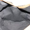 FENDI Zucca Canvas Boston Bag PVC Brown Black Auth 197724-19