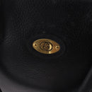 GUCCI Hand Bag Leather Black Gold 000 104 0030 Auth 197725-15