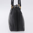 GUCCI Hand Bag Leather Black Gold 000 104 0030 Auth 197725-5