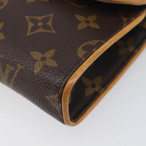 LOUIS VUITTON Monogram Pochette Florentine Waist bag M51855 LV Auth 197727