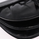 SAINT LAURENT Shoulder Bag Leather Black Auth 197730-10