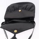 SAINT LAURENT Shoulder Bag Leather Black Auth 197730-16