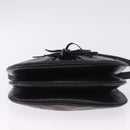 SAINT LAURENT Shoulder Bag Leather Black Auth 197730-9