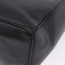 Christian Dior Hand Bag Leather Black Gold Auth 197734-13