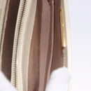 VALENTINO Hand Bag Leather Ivory Gold Auth 197735-22