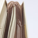 VALENTINO Hand Bag Leather Ivory Gold Auth 197735-23