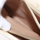 VALENTINO Hand Bag Leather Ivory Gold Auth 197735-26