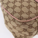 GUCCI GG Canvas GG Twins Tote Bag Beige Gold Silver 232957 Auth 197736A-11