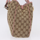 GUCCI GG Canvas GG Twins Tote Bag Beige Gold Silver 232957 Auth 197736A-5