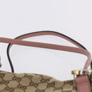 GUCCI GG Canvas GG Twins Tote Bag Beige Gold Silver 232957 Auth 197736A-9
