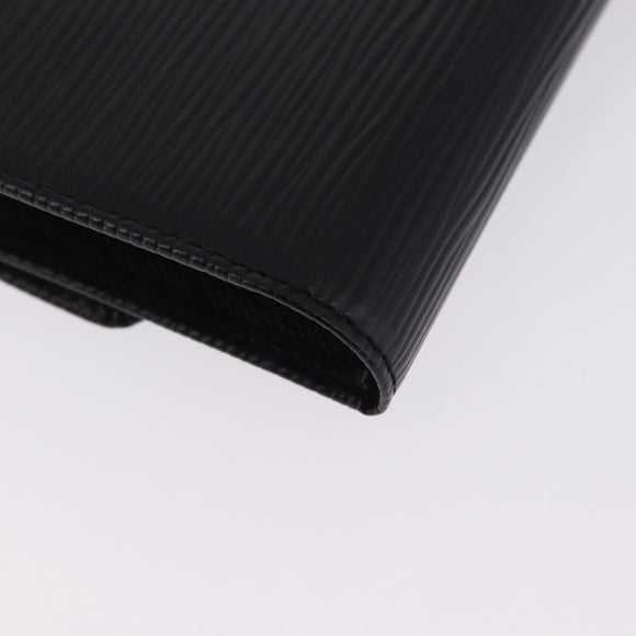 LOUIS VUITTON Epi Porte Tresor International Wallet Black M63382 LV Auth 197737A