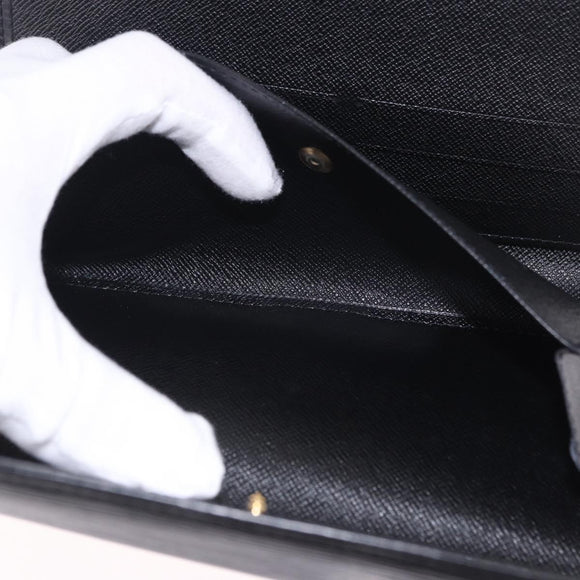 LOUIS VUITTON Epi Porte Tresor International Wallet Black M63382 LV Auth 197737A