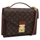 LOUIS VUITTON Monogram Monceau28 Hand Bag M51185 LV Auth 197738V-1