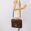 LOUIS VUITTON Monogram Monceau28 Hand Bag M51185 LV Auth 197738V-26