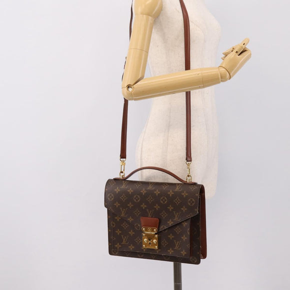 LOUIS VUITTON Monogram Monceau28 Hand Bag M51185 LV Auth 197738V