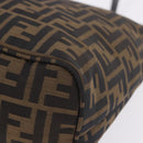 FENDI Zucca Canvas Tote Bag Brown Black Auth 197739A-11