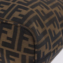 FENDI Zucca Canvas Tote Bag Brown Black Auth 197739A-13