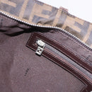 FENDI Zucca Canvas Tote Bag Brown Black Auth 197739A-21
