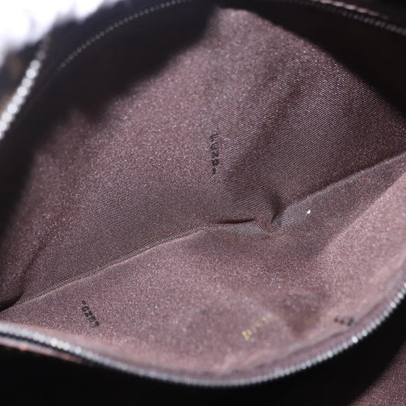 FENDI Zucca Canvas Tote Bag Brown Black Auth 197739A