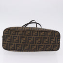 FENDI Zucca Canvas Tote Bag Brown Black Auth 197739A-9