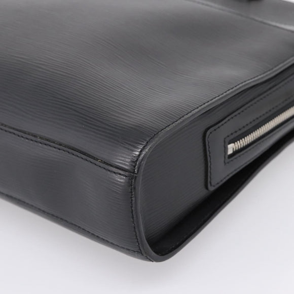LOUIS VUITTON Epi Bassano GM Business Bag Black M54022 LV Auth 197745