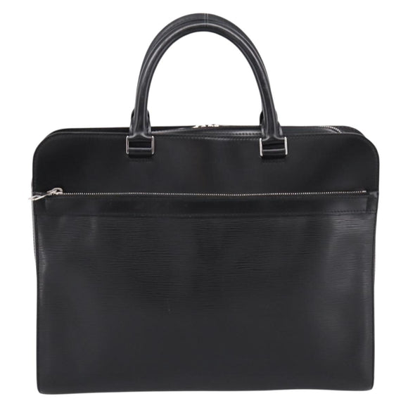 LOUIS VUITTON Epi Bassano GM Business Bag Black M54022 LV Auth 197745