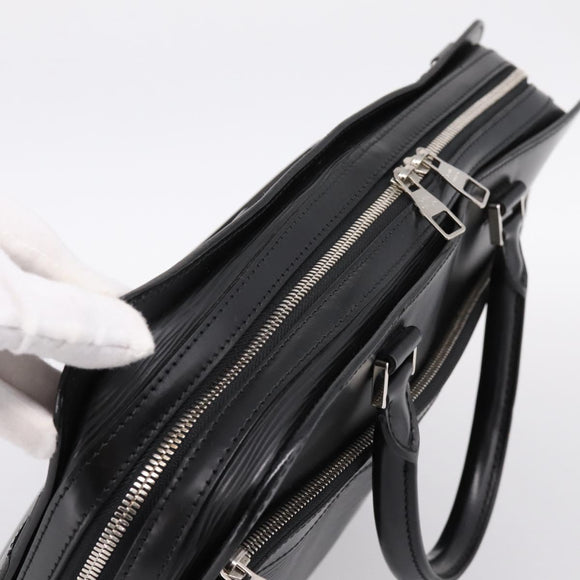 LOUIS VUITTON Epi Bassano GM Business Bag Black M54022 LV Auth 197745