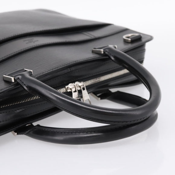 LOUIS VUITTON Epi Bassano GM Business Bag Black M54022 LV Auth 197745