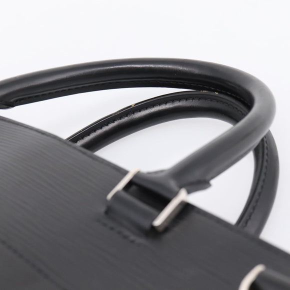 LOUIS VUITTON Epi Bassano GM Business Bag Black M54022 LV Auth 197745