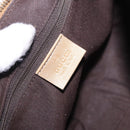 GUCCI GG Crystal Shoulder Bag Coated Canvas Gold 190525 Auth 197749-20
