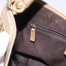 GUCCI GG Crystal Shoulder Bag Coated Canvas Gold 190525 Auth 197749-23