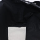 BALENCIAGA Navy Cabas M Hand Bag Canvas White Black 339936 Auth 197751V-17
