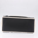 BALENCIAGA Navy Cabas M Hand Bag Canvas White Black 339936 Auth 197751V-9