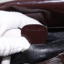 GUCCI Interlocking Bag Patent Leather Bordeaux Silver 000 1013 0504 Auth 197752-12