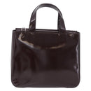 GUCCI Interlocking Bag Patent Leather Bordeaux Silver 000 1013 0504 Auth 197752-2