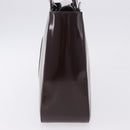 GUCCI Interlocking Bag Patent Leather Bordeaux Silver 000 1013 0504 Auth 197752-3