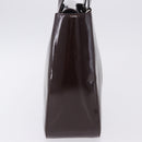 GUCCI Interlocking Bag Patent Leather Bordeaux Silver 000 1013 0504 Auth 197752-4
