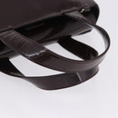 GUCCI Interlocking Bag Patent Leather Bordeaux Silver 000 1013 0504 Auth 197752-7