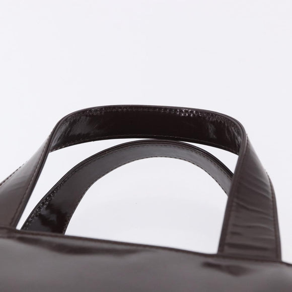 GUCCI Interlocking Bag Patent Leather Bordeaux Silver 000 1013 0504 Auth 197752