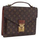LOUIS VUITTON Monogram Monceau28 Hand Bag M51185 LV Auth 197753-1