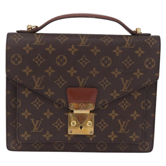 LOUIS VUITTON Monogram Monceau28 Hand Bag M51185 LV Auth 197753