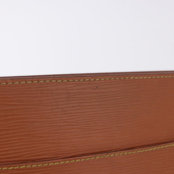 LOUIS VUITTON Epi Pochette Homme Clutch Bag Brown M52528 LV Auth 197754