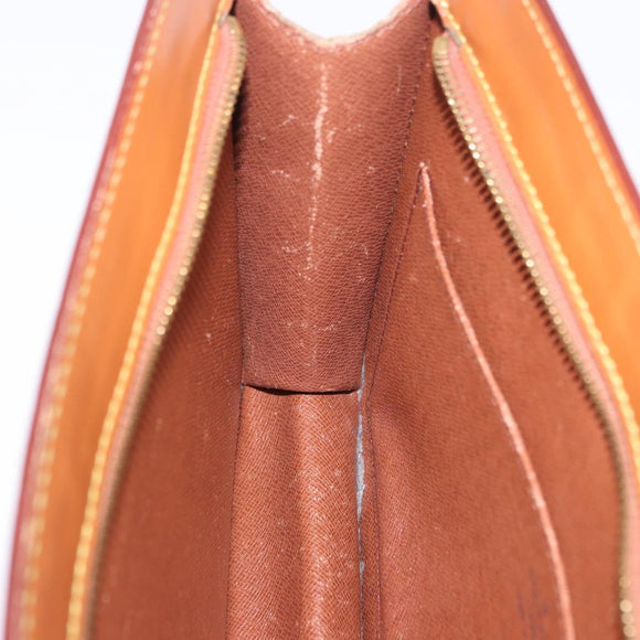 LOUIS VUITTON Epi Pochette Homme Clutch Bag Brown M52528 LV Auth 197754