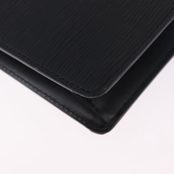 LOUIS VUITTON Epi Pochette Homme Clutch Bag Black M52522 LV Auth 197757