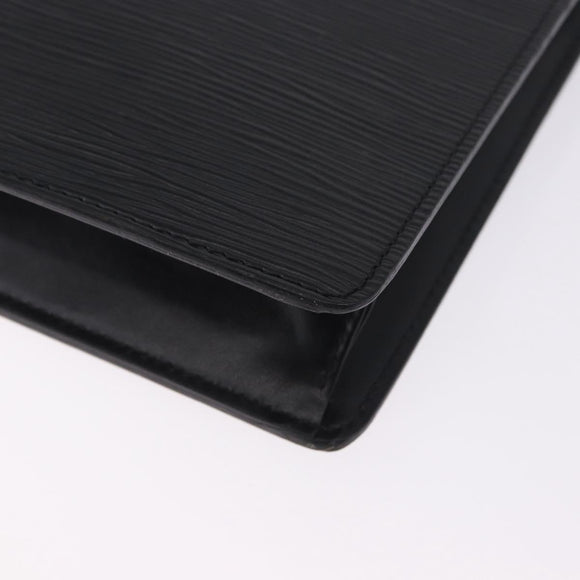 LOUIS VUITTON Epi Pochette Homme Clutch Bag Black M52522 LV Auth 197757