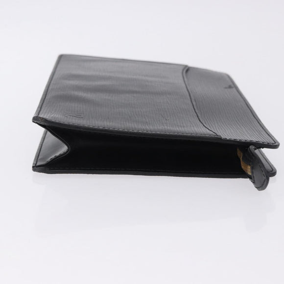 LOUIS VUITTON Epi Pochette Homme Clutch Bag Black M52522 LV Auth 197757